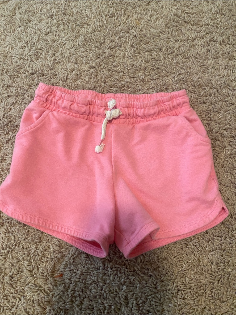 Cat & Jack Coral Pink Drawstring Girls Shorts
